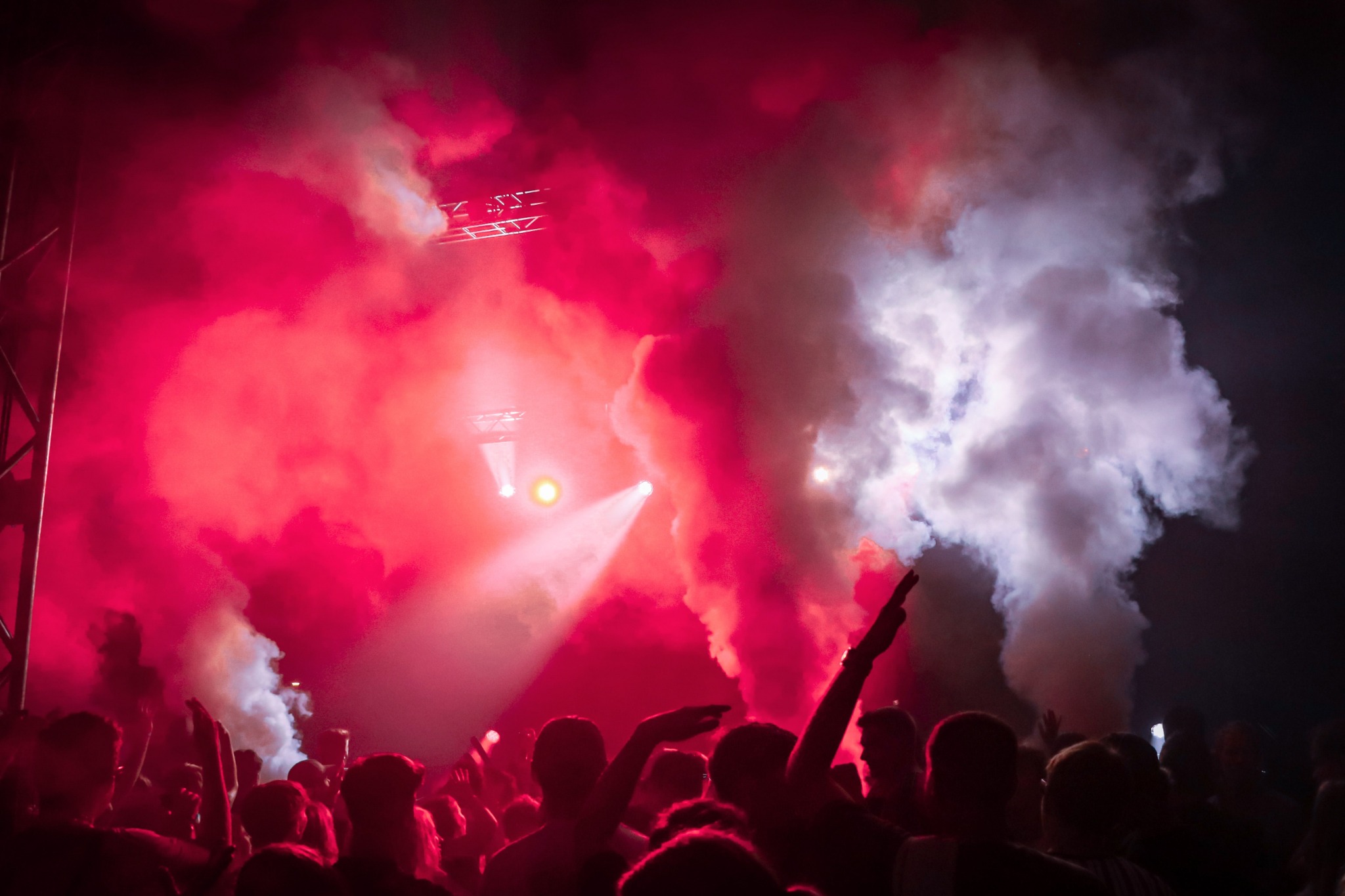 Licht- und Nebelshow